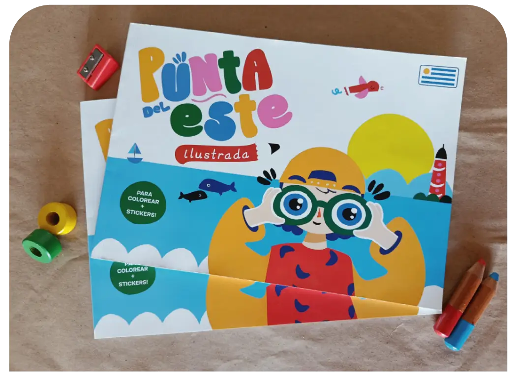 Libro para colorear Punta del Este creado por Ilustrada