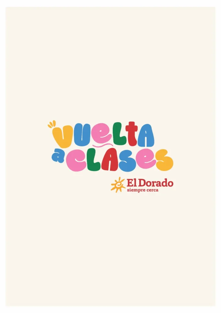 Identidad gráfica Vuelta a Clases de El Dorado diseñada por Ilustrada